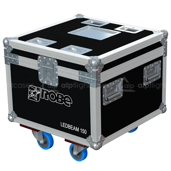 ALP FLIGHT CASES 4X ROBE LEDBEAM 150 WHEELS