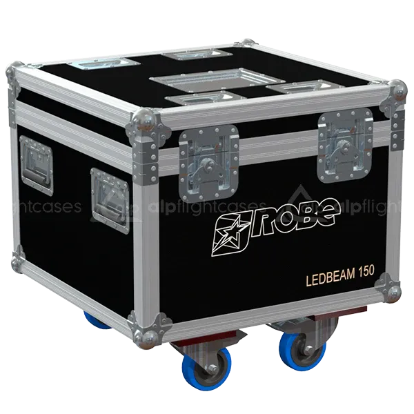 ALP FLIGHT CASES 4X ROBE LEDBEAM 150 WHEELS