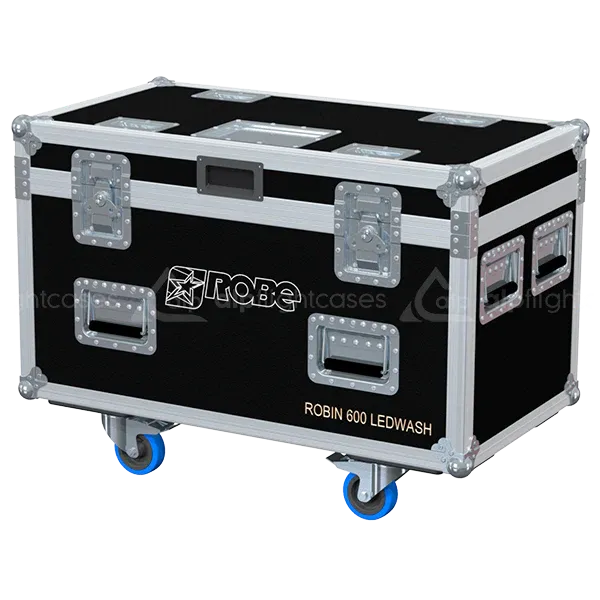 ALP FLIGHT CASES 4X ROBE ROBIN 600 LEDWASH WITH FOAM