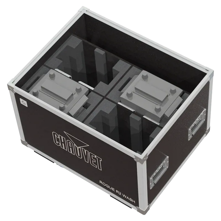 Empty ALP FLIGHT CASES flight case for 4x Chauvet Rogue R2 Wash ready for custom foam insert