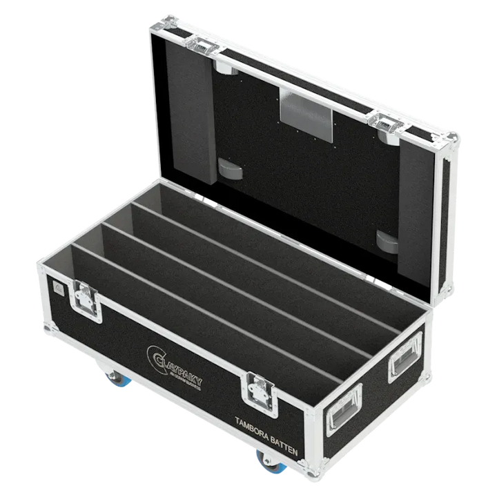 Empty ALP FLIGHT CASES flight case for 4x Claypaky Tambora Batten ready for custom foam insert