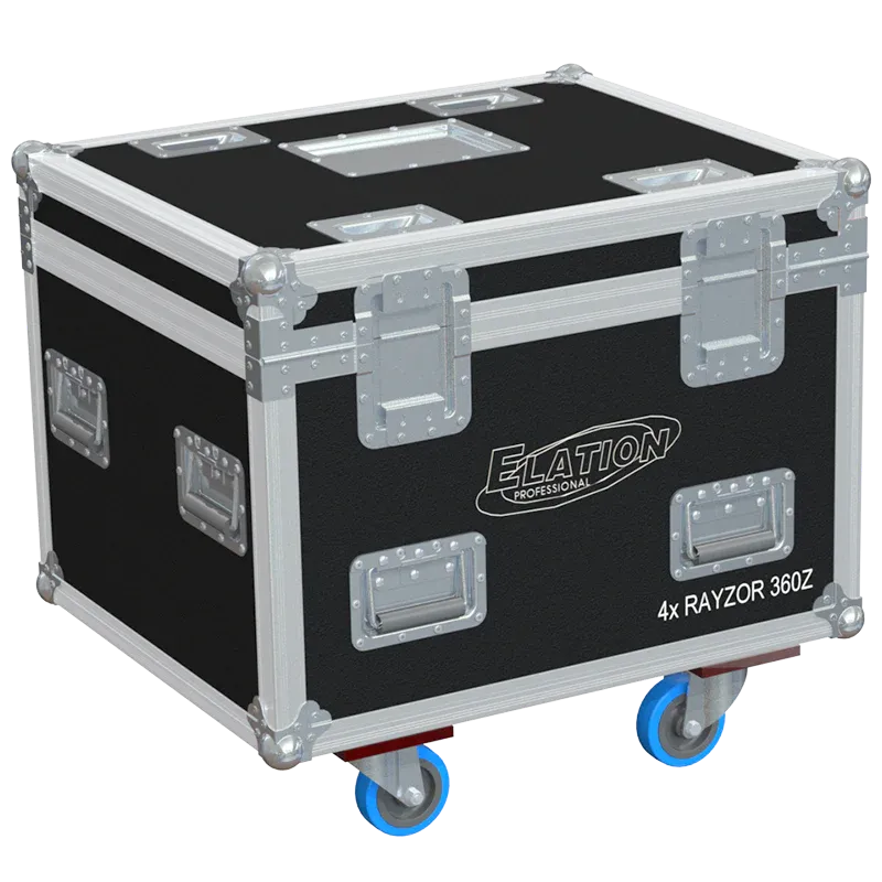 ALP FLIGHT CASES 4x ELATION RAYZOR 360Z