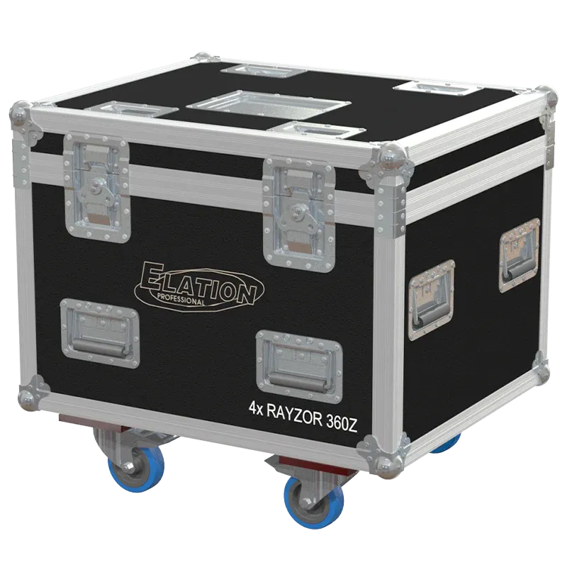ALP FLIGHT CASES 4x ELATION RAYZOR 360Z