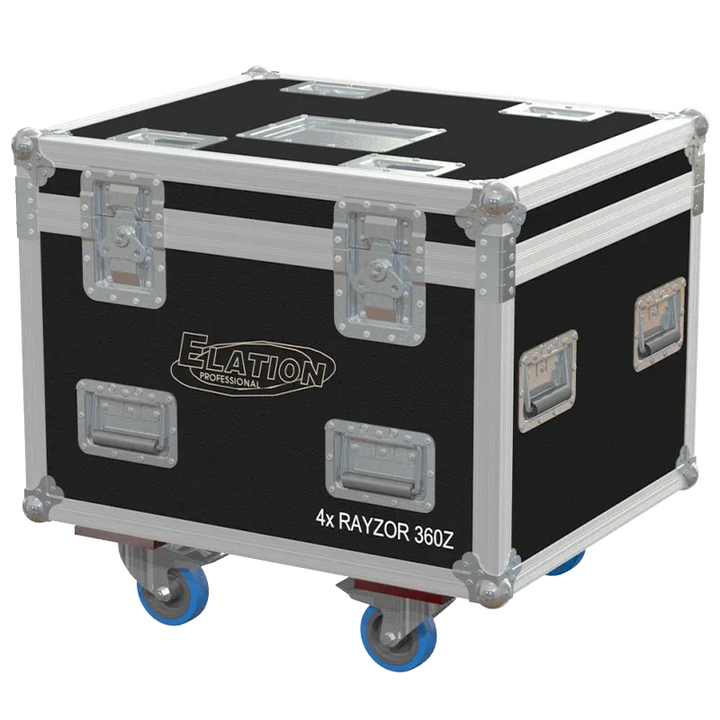 ALP FLIGHT CASES 4x ELATION RAYZOR 360Z