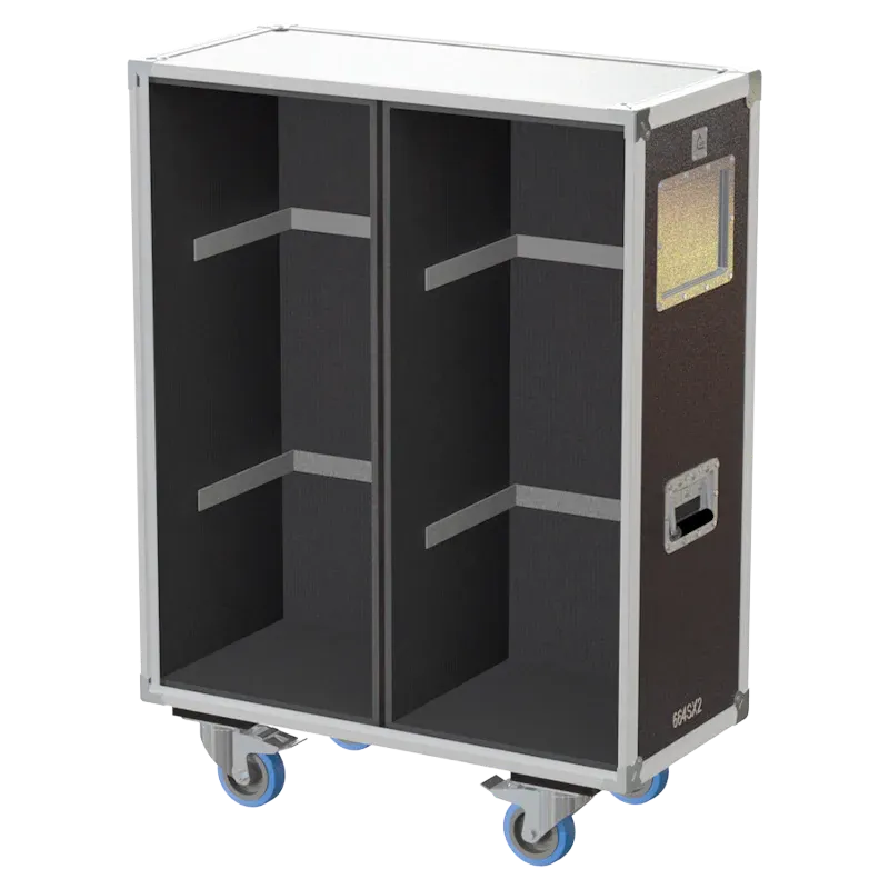 ALP FLIGHT CASES 4x ROBERT JULIAT 614 SX + CLAMPS