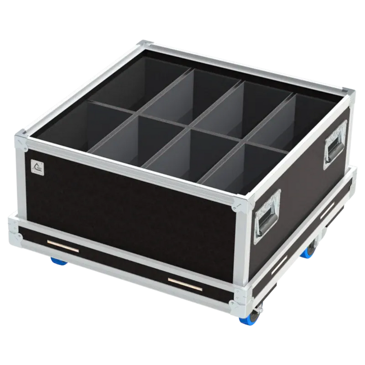 Empty flight case for Showtec Cameleon Flood 18/3 with precision-cut compartments and cable storage space