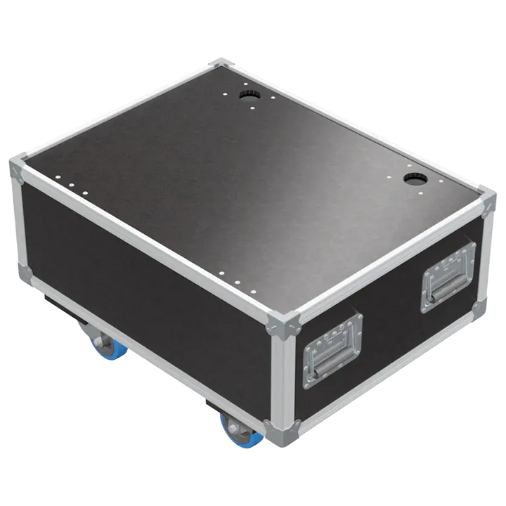 Rear view of Starway Windkolor 8-way transport case built with 10mm birch plywood
