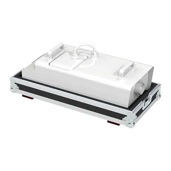 Antari Z-3000II 3000W professional fogger stored in ALP flight case with custom CNC foam compartments for the machine and Z-20 control module