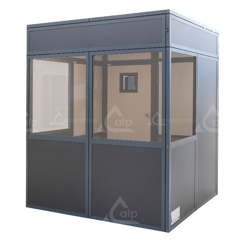 INTERPRETER BOOTH FOR 2 PERSONS FITTING THE ISO ISO 4043 – ALP FLIGHT CASES
