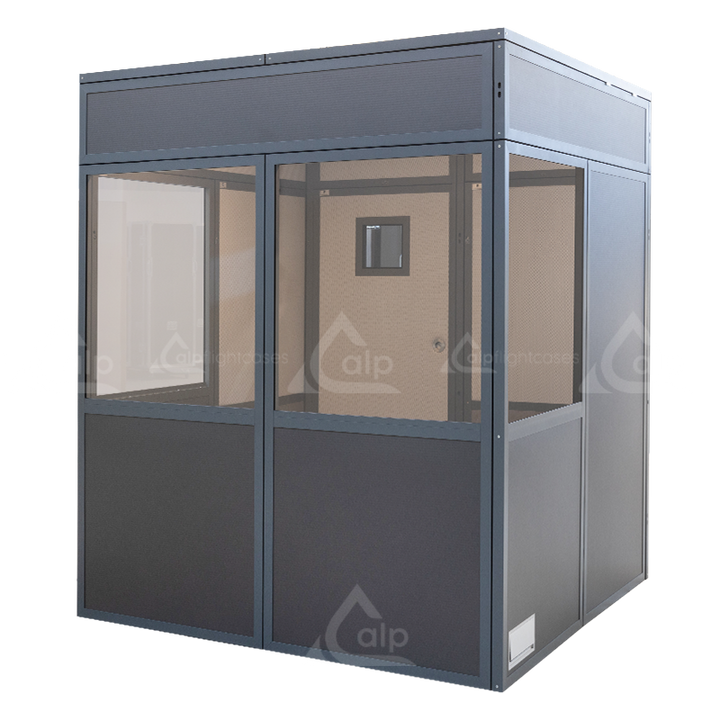 INTERPRETER BOOTH FOR 2 PERSONS FITTING THE ISO ISO 4043 – ALP FLIGHT CASES