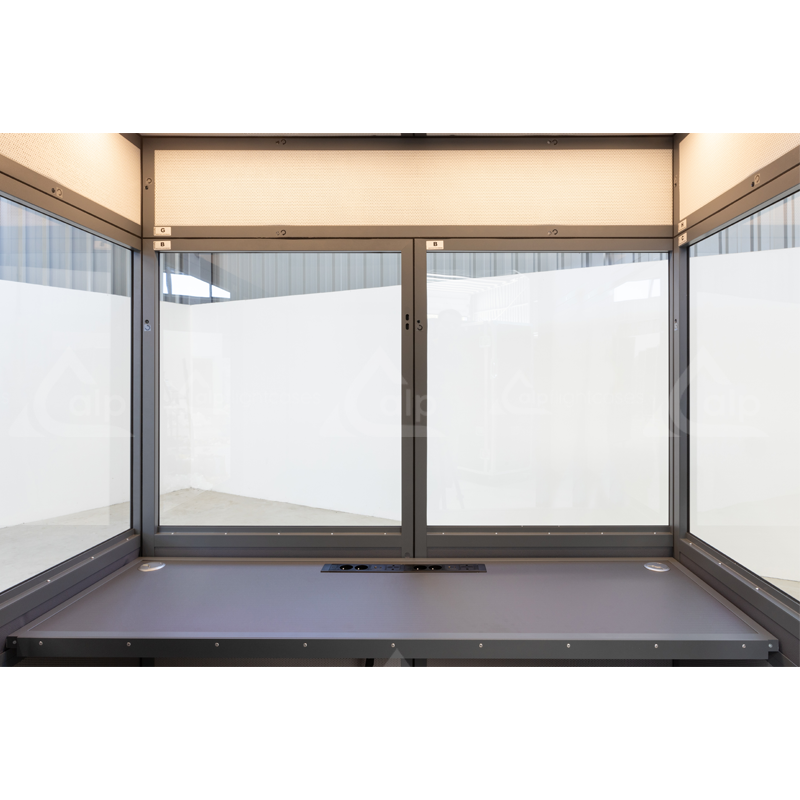 INTERPRETER BOOTH FOR 2 PERSONS FITTING THE ISO ISO 4043 – ALP FLIGHT CASES