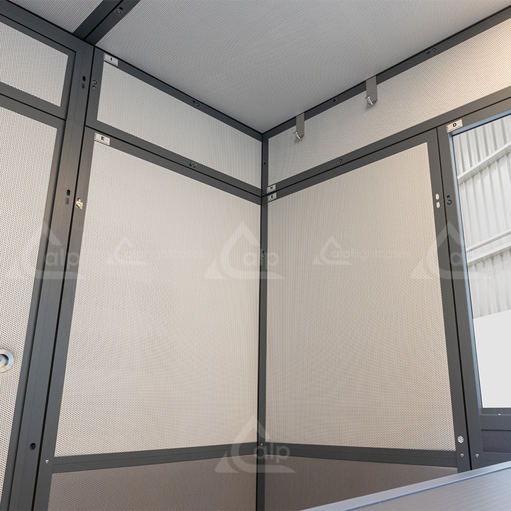 INTERPRETER BOOTH FOR 2 PERSONS FITTING THE ISO ISO 4043 – ALP FLIGHT CASES