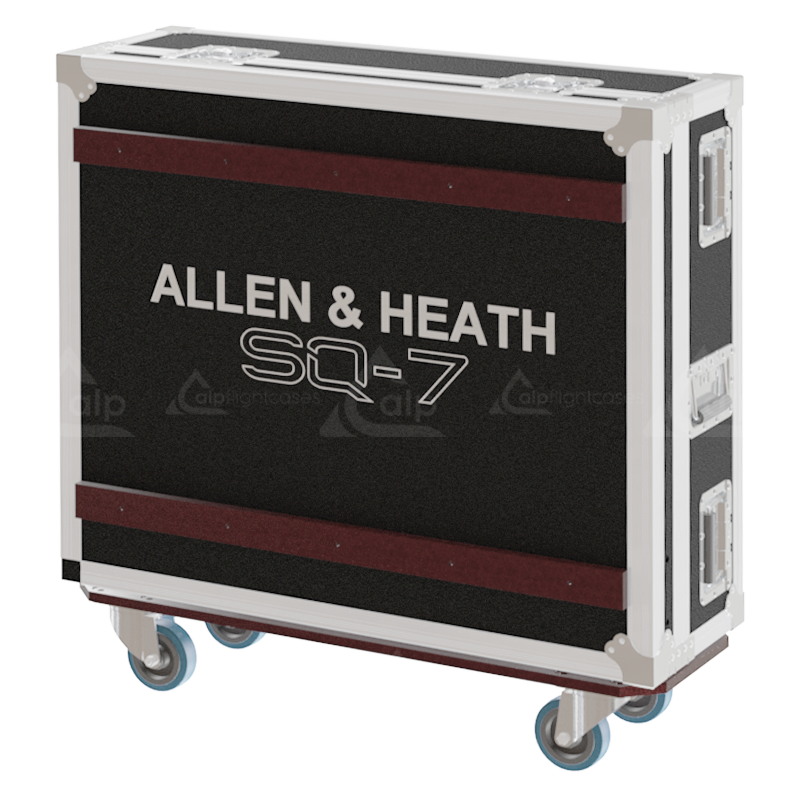 ALP FLIGHT CASES ALLEN & HEATH SQ-7, SERIE III - DOG HOUSE + WHEELS