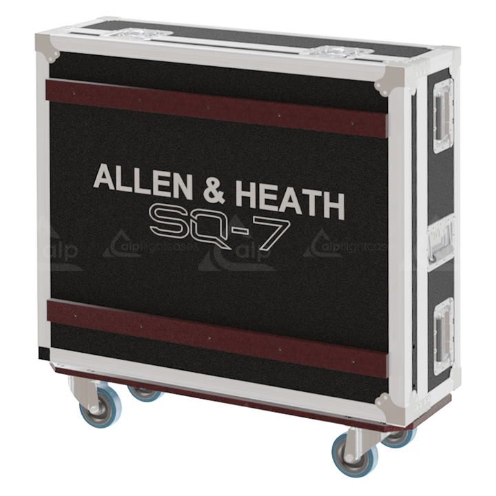 ALP FLIGHT CASES ALLEN & HEATH SQ-7, SERIE III - DOG HOUSE + WHEELS