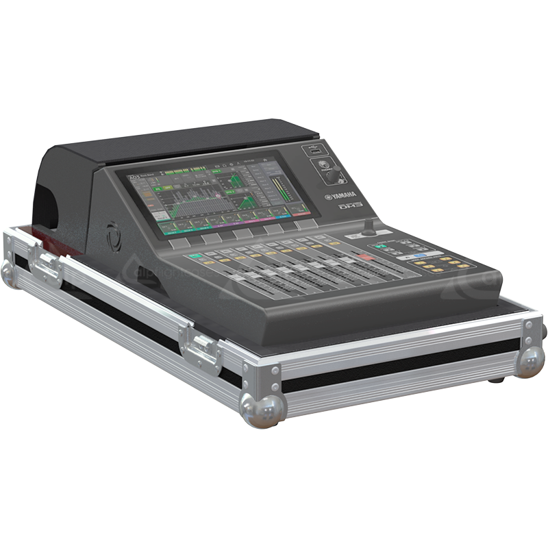 Yamaha DM3 Flight Case with extended rear cable compartment and detachable top cover
