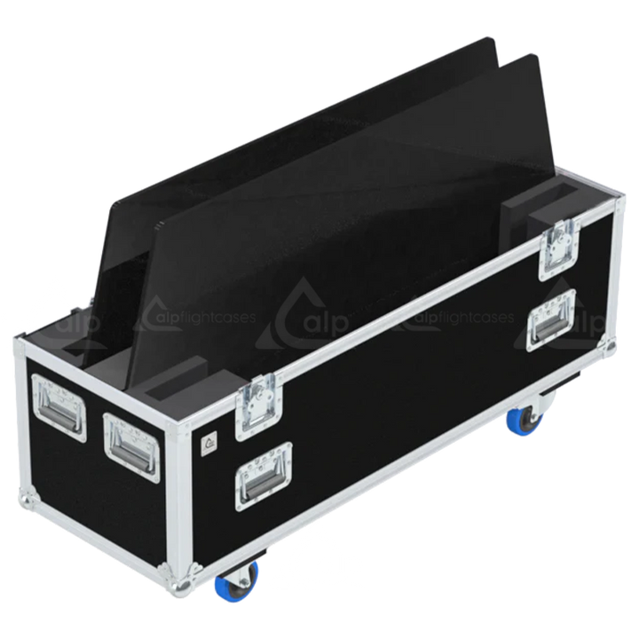 <tc><transcy>ALP FLIGHT CASES PRO 2x ÉCRANS VIDÉO AJUSTABLE 32"- 46" - ROULETTES</transcy></tc>