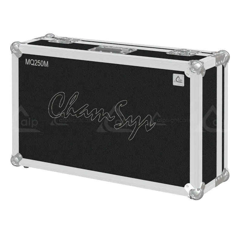 CHAMSYS MAGICQ MQ250M STADIUM CONSOLE, SERIE II FLIGHT CASE LATERAL SIDE VIEW