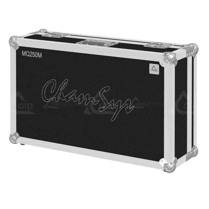 CHAMSYS MAGICQ MQ250M STADIUM CONSOLE, SERIE II FLIGHT CASE LATERAL SIDE VIEW