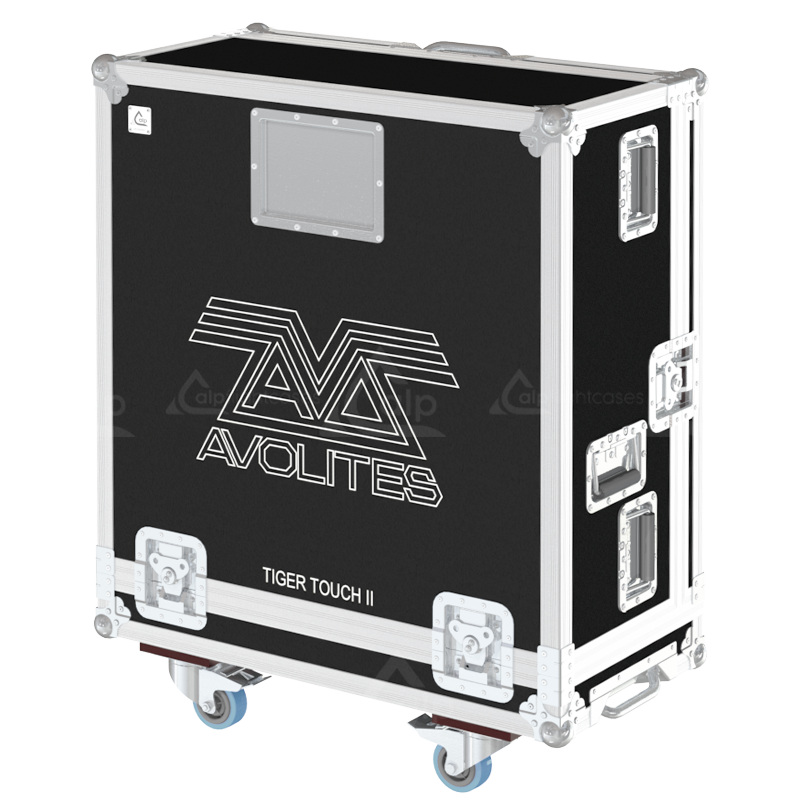 ALP FLIGHT CASES AVOLITES TIGER TOUCH II + DRAWER + SUP LCD + WHEELS