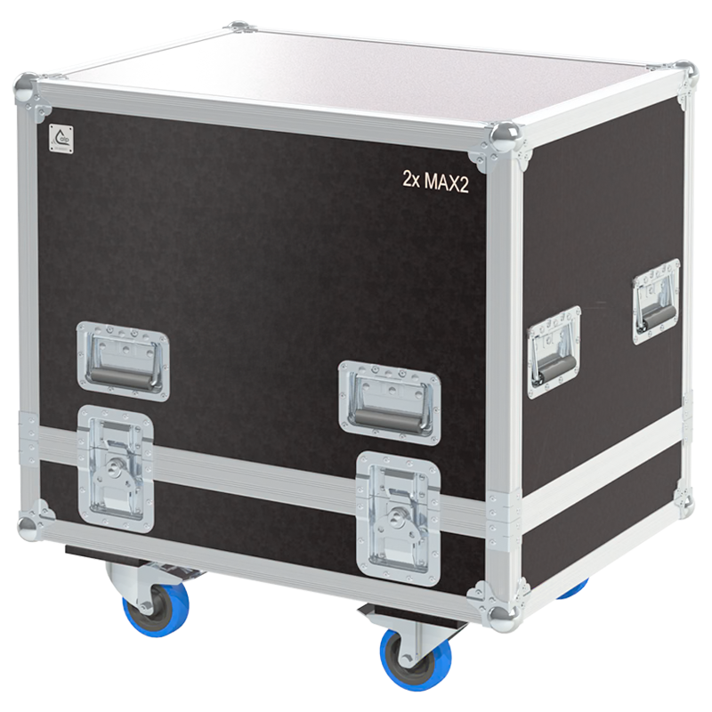 ALP FLIGHT CASES 2x D&B MAX2 - WHEELS