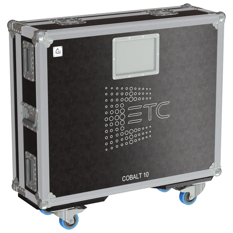  ETC COBALT 10 - WHEELS FLIGHT CASE SIDE VIEW WHEELS