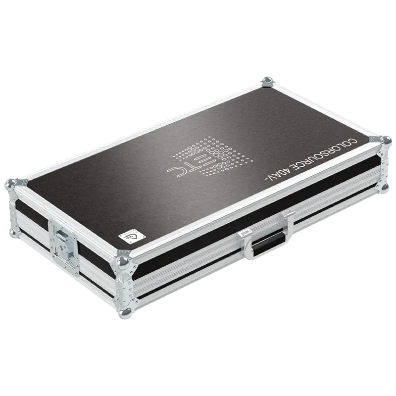 ETC COLORSOURCE 40 AV FLIGHT CASE BACK SIDE VIEW 