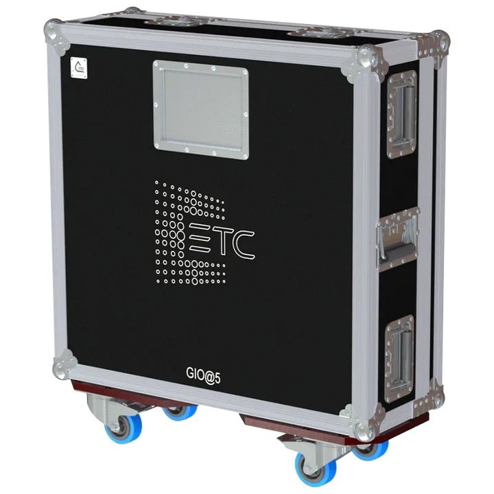 ETC GIO@5 - WHEELS FLIGHT CASE SIDE VIEW