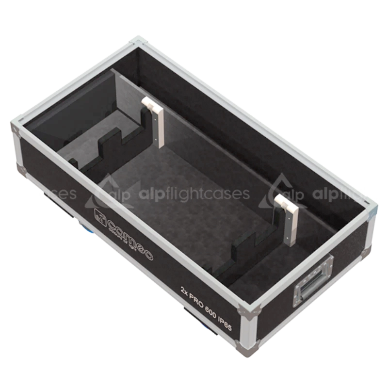 ALP FLIGHT CASES SPEEDY BOX 2x CAMEO 600 PRO IP65