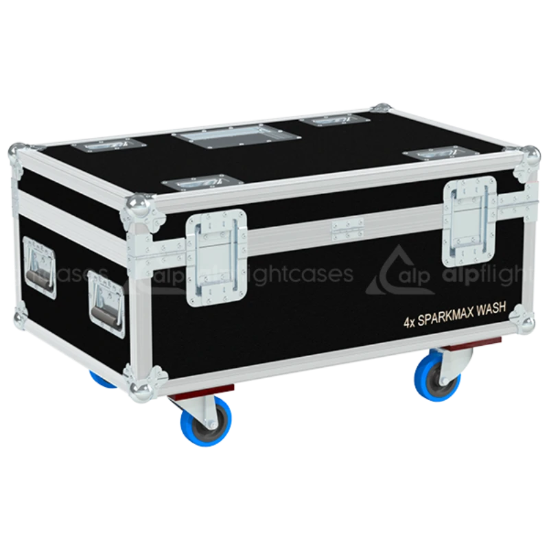 ALP FLIGHT CASES 4X LEDING SPARKWASH MAX + ACCESSORIES