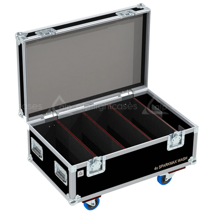 ALP FLIGHT CASES 4X LEDING SPARKWASH MAX + ACCESSORIES