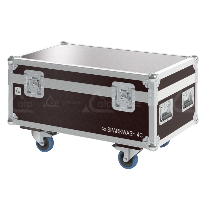 ALP FLIGHT CASES 4X LEDING SPARKWASH 4C  - WHEELS