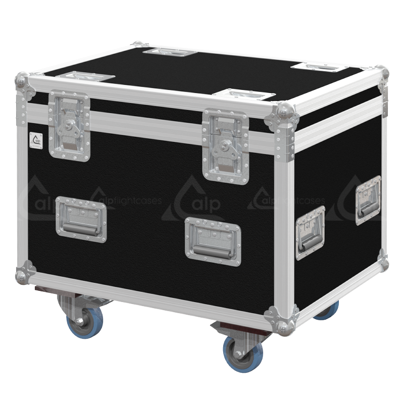 ALP FLIGHT CASES 4X CHAUVET COLOR STRIKE M - WHEELS