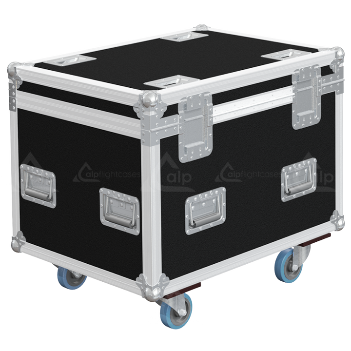 ALP FLIGHT CASES 4X CHAUVET COLOR STRIKE M - WHEELS