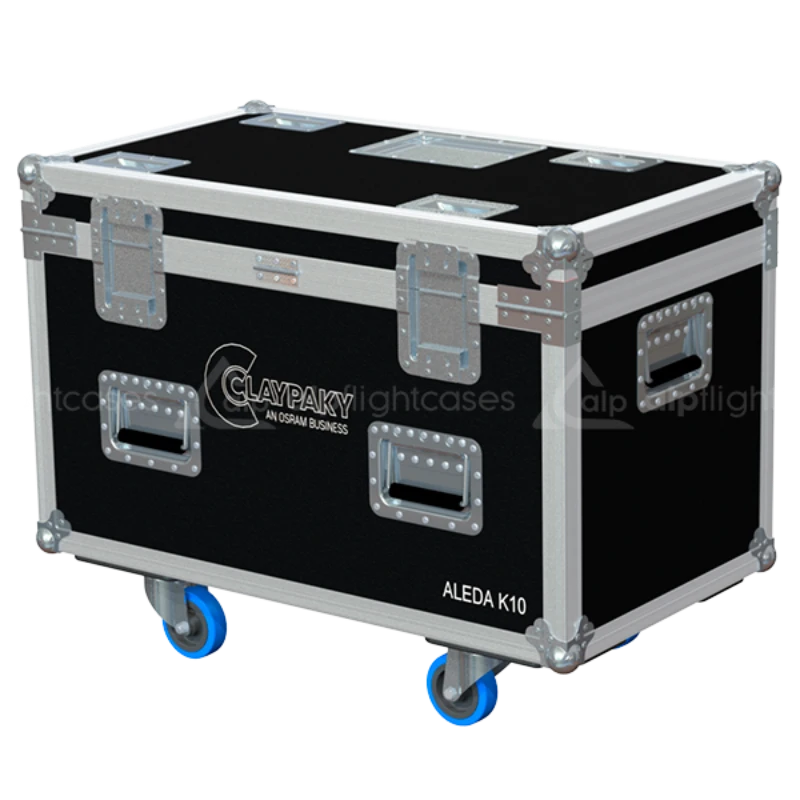 ALP FLIGHT CASES 2x CLAY PAKY ALEDA K10 WITHOUT FOAM