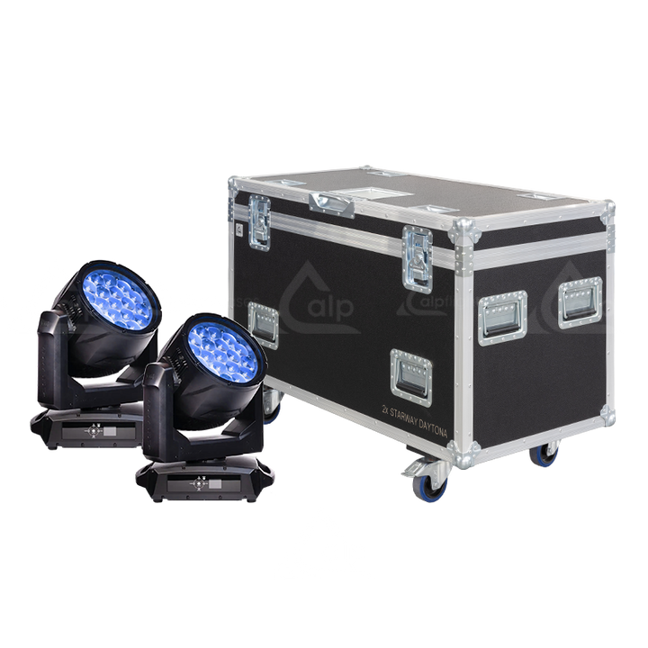 ALP FLIGHT CASES 2x STARWAY DAYTONA WET - WITHOUT FOAM - WHEELS