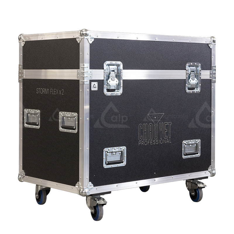 ALP FLIGHT CASES 2X CHAUVET MAVERICK STORM 1 FLEX - WHEELS