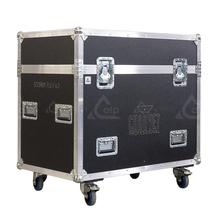 ALP FLIGHT CASES 2X CHAUVET MAVERICK STORM 1 FLEX - WHEELS