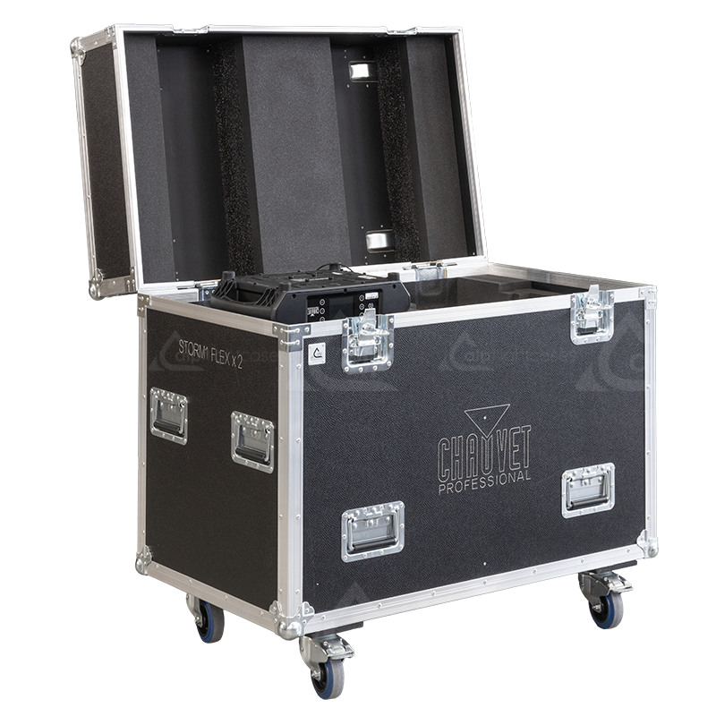 ALP FLIGHT CASES 2X CHAUVET MAVERICK STORM 1 FLEX - WHEELS