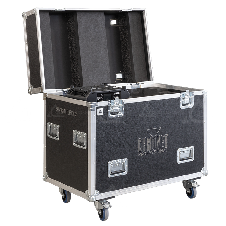 ALP FLIGHT CASES 2X CHAUVET MAVERICK STORM 1 FLEX - WHEELS