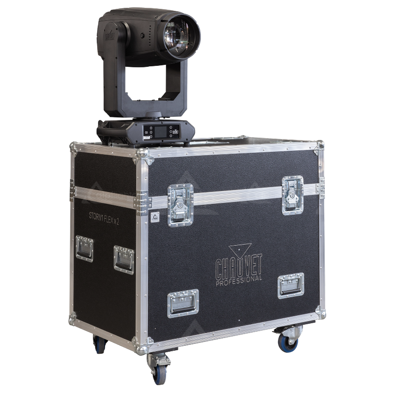 ALP FLIGHT CASES 2X CHAUVET MAVERICK STORM 1 FLEX - WHEELS