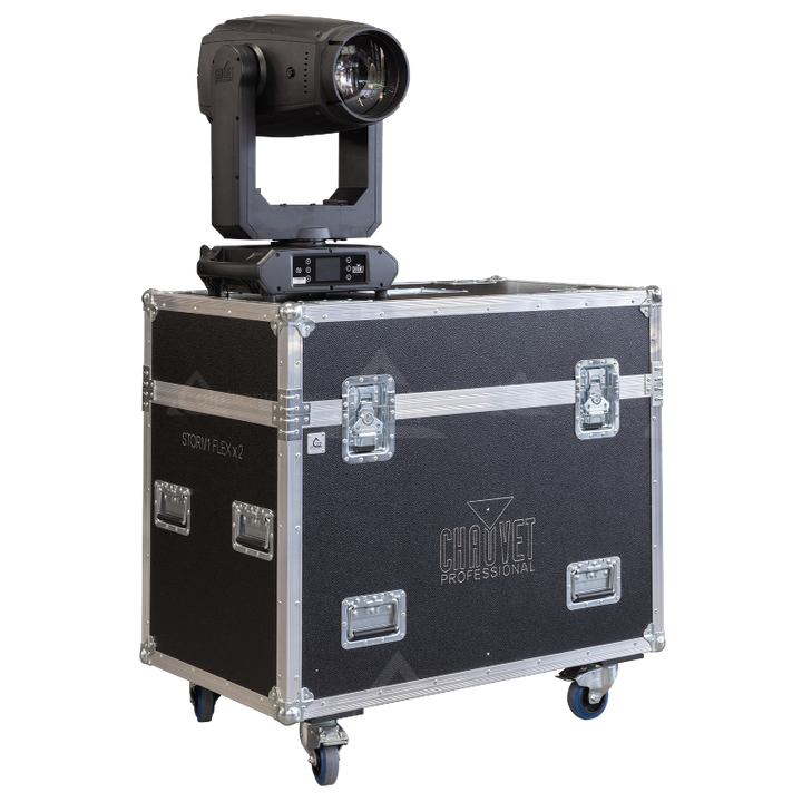 ALP FLIGHT CASES 2X CHAUVET MAVERICK STORM 1 FLEX - WHEELS