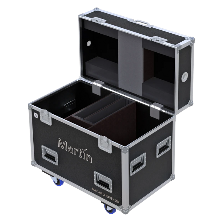 ALP FLIGHT CASES 2x Martin MAC AURA RAVEN XIP WITHOUT FOAM