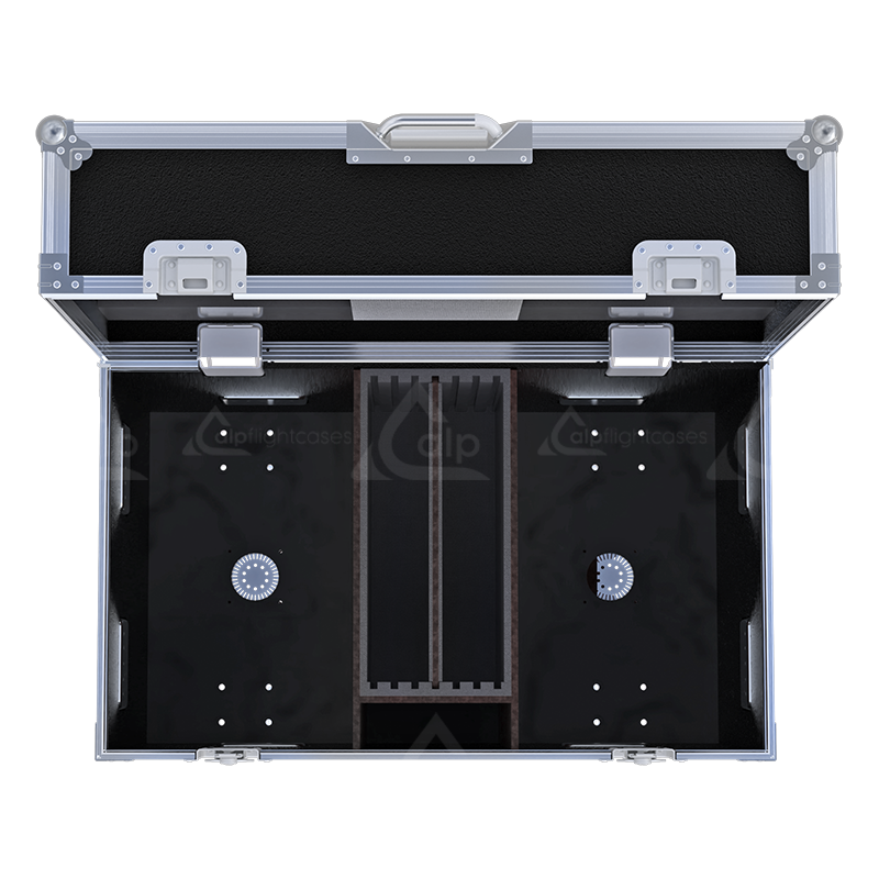 ALP FLIGHT CASES 2x Martin MAC AURA RAVEN XIP WITHOUT FOAM - WHEELS