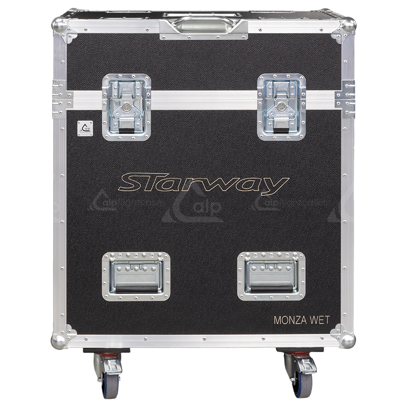 <tc>ALP FLIGHT CASES 2x STARWAY MONZA WET - SANS MOUSSE - ROULETTES</tc>