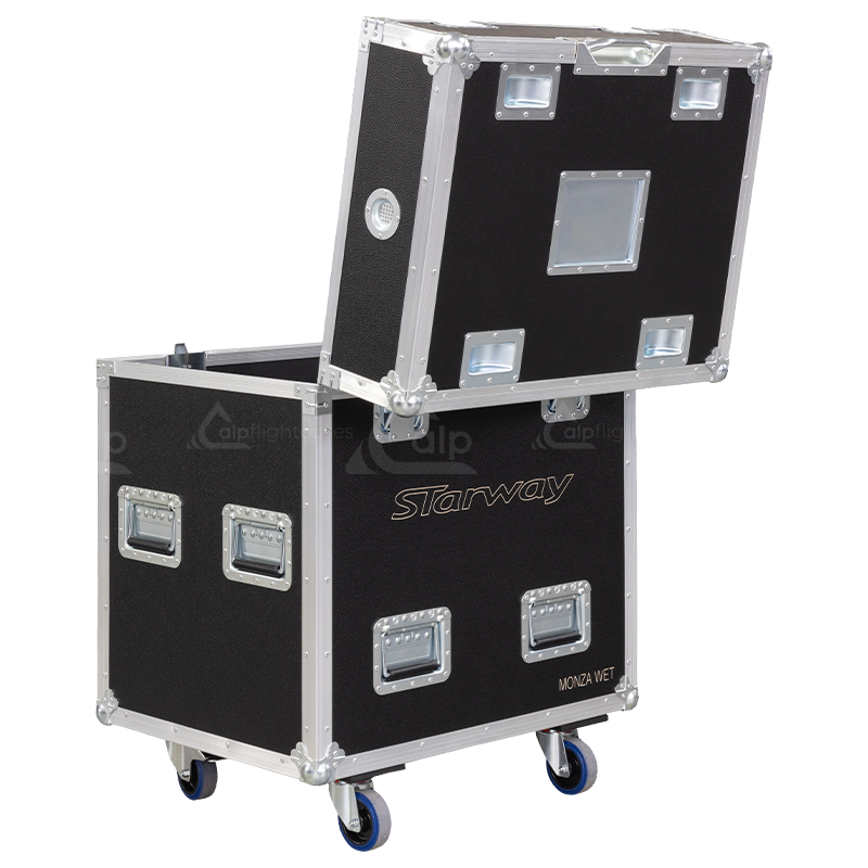 <tc>ALP FLIGHT CASES 2x STARWAY MONZA WET - SANS MOUSSE - ROULETTES</tc>
