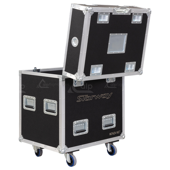 <tc>ALP FLIGHT CASES 2x STARWAY MONZA WET - SANS MOUSSE - ROULETTES</tc>