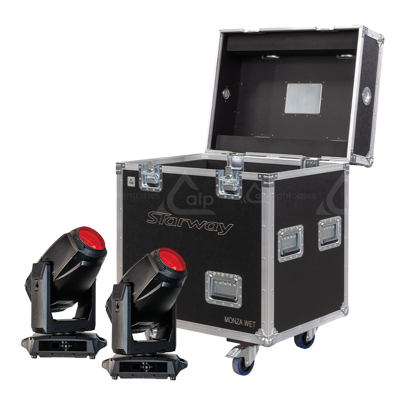 <tc>ALP FLIGHT CASES 2x STARWAY MONZA WET - SANS MOUSSE - ROULETTES</tc>