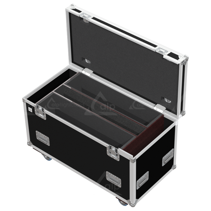 ALP FLIGHT CASES 2X ELATION KL PANEL XL - WHEELS