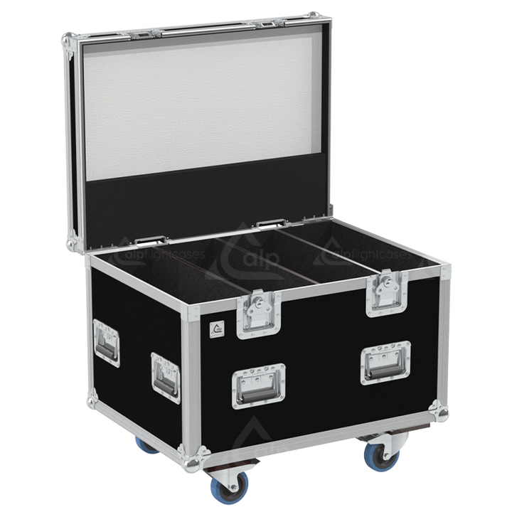 Flight Case 4X ELATION KL PANEL - WHEELS