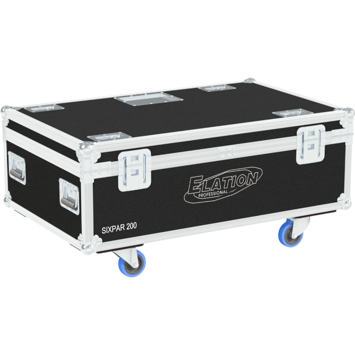 Professional flight case rear view, showcasing structural integrity and touring-grade finishing for Elation lighting by ALP Flight Cases.